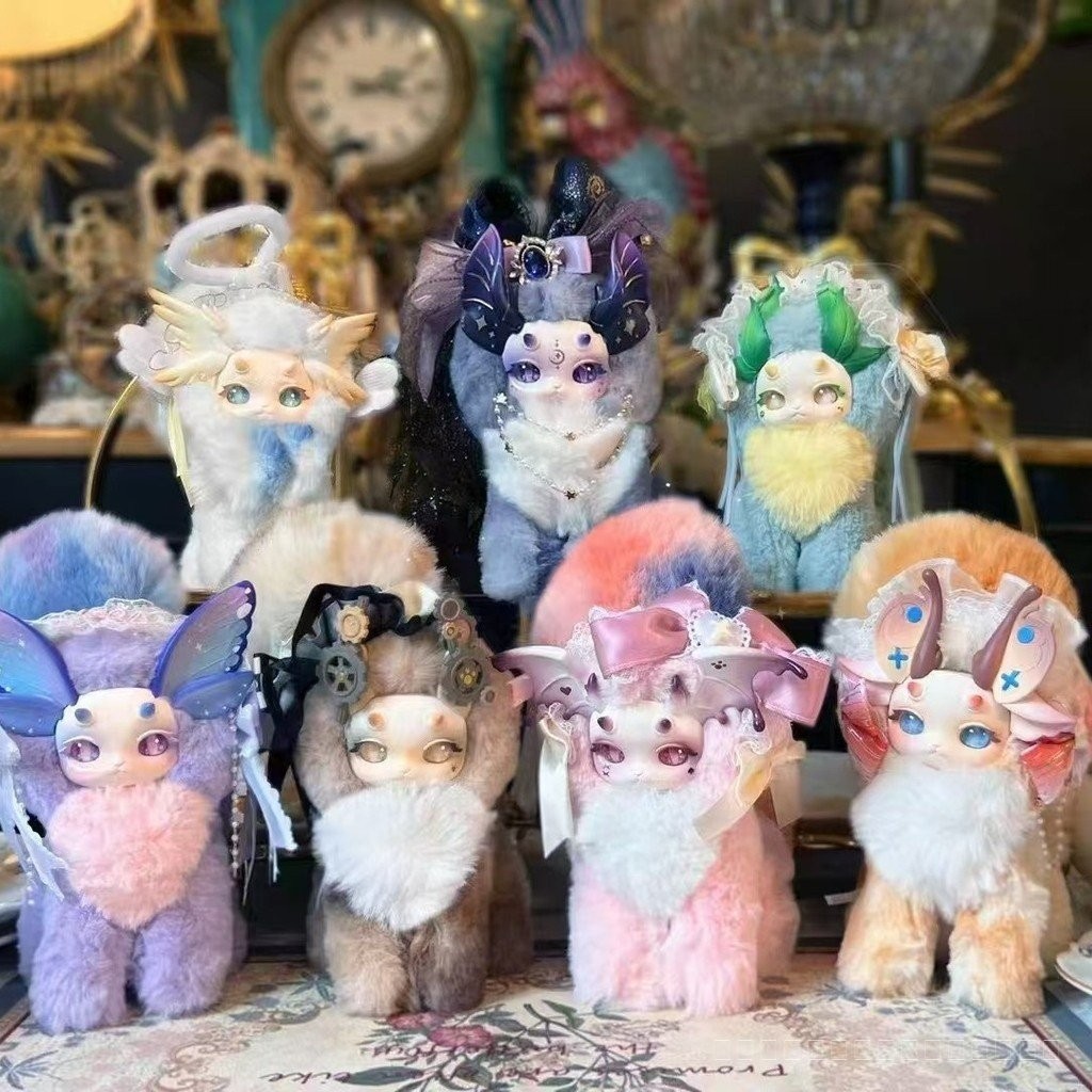 Tutulong V2 100% กล่องตาบอดของแท้ Plush CAT CAT CAT Dragon Institute Magic Fantasy Animal