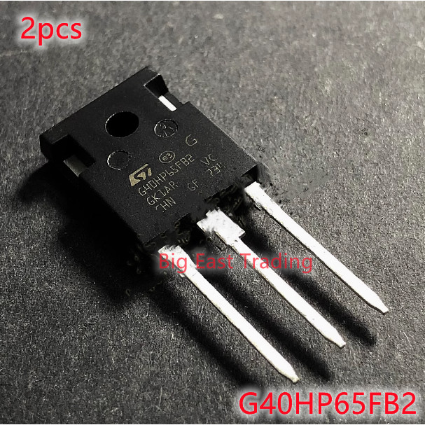2pcs G40HP65FB2 40A 650V ทรานซิสเตอร์กําลังสูง TO-247 รับประกันคุณภาพ