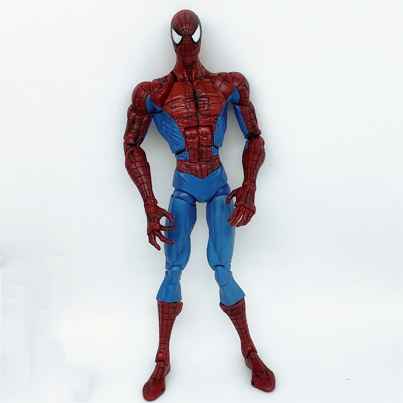 ของแท้จํานวนมาก marvel toybiz Spiderman 40 ซม.Super Movable Finger Joint Movable Model Figure