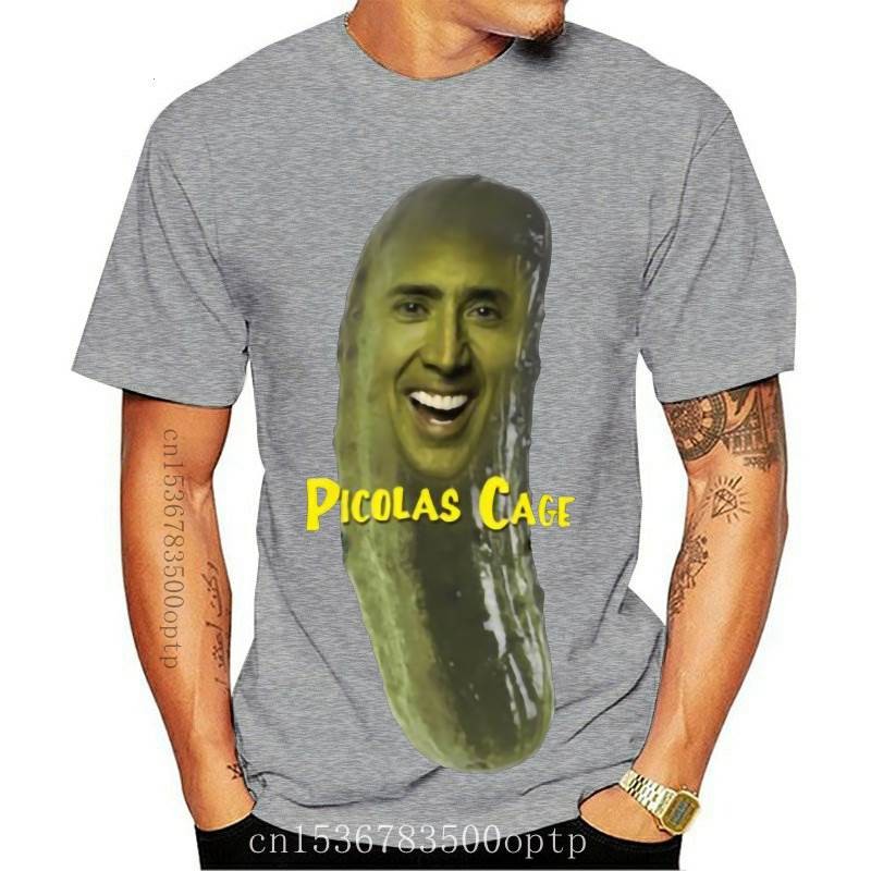 ใหม่ Picolas Cage T เสื้อดอง Picolas Pickolas Nicolas Cage Meme 4chan Dank Meme ตลก Nicholas Niccola