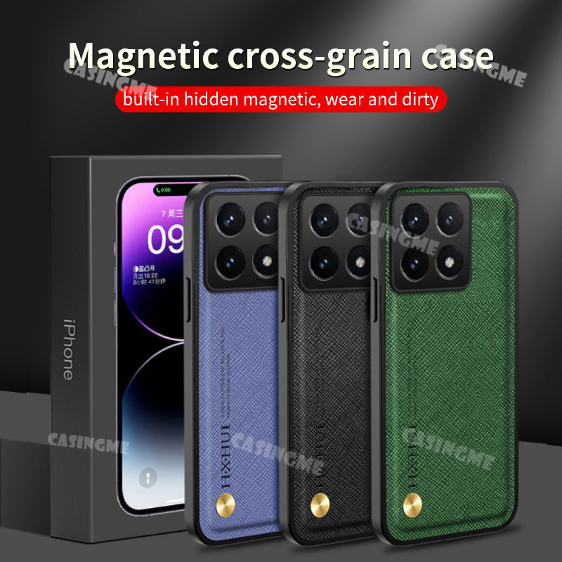 Xiaomi 14T 14TPro 2024 หรูหราหนังสําหรับ Xiaomi 14T 14 T14 14TPro Xiaomi14T Pro 4G 5G 2024 Magnetic 