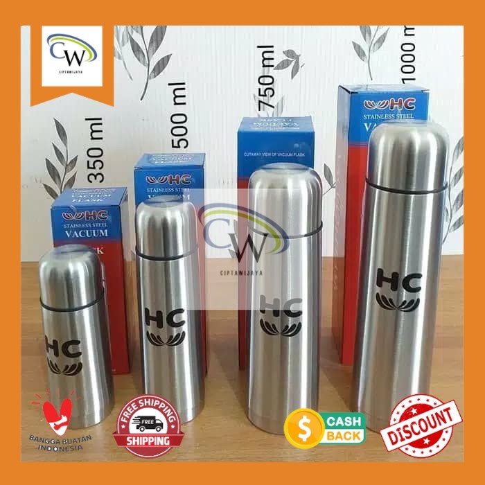 TERMOS HC กระติกน้ําร้อนสแตนเลส/HC Thermos 350ml-500ml-750ml-1000ml