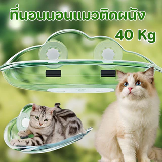 พร้อมจัดส่ง เปลแมวติดกระจก สีใส ที่นอนสัตว์เลี้ยง Cloudsbed รับน้ำหนักได้ 40 Kg