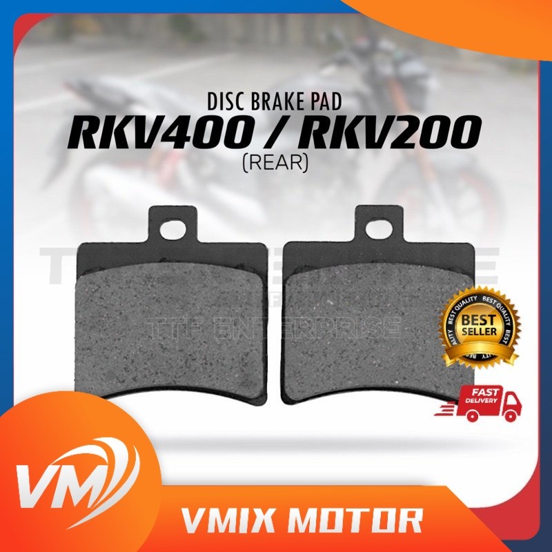 BENELLI RKV400 / RKV200 ผ้าเบรกแผ่นดิสก์ (ด้านหลัง) RKV 200 RKV 400 BENELLI400 KEEWAY