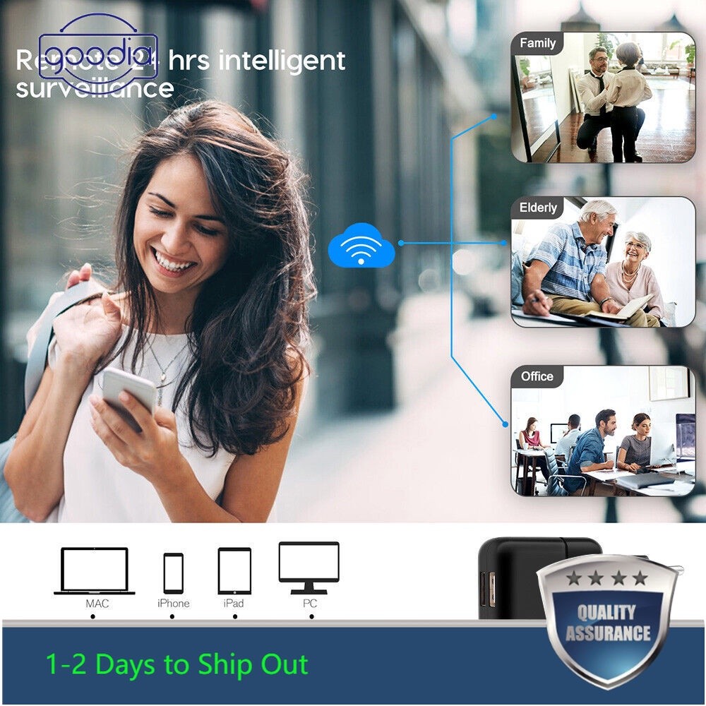 กล้องรักษาความปลอดภัยขนาดเล็ก ip ไร้สาย 4k wifi เครื่องชาร์จ usb กล้องขนาดเล็ก hotspot night vision เครื่องตรวจจับการเคลื่อนไหว กล้องไมโคร
