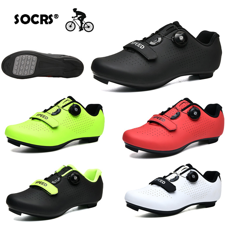 SOCRS Professional ขี่จักรยาน Cleat รองเท้า RB ความเร็วรองเท้า Non-Locked SPD รองเท้าจักรยาน MTB รองเท้าจักรยานเสือหมอบขนาดใหญ่ 36-45