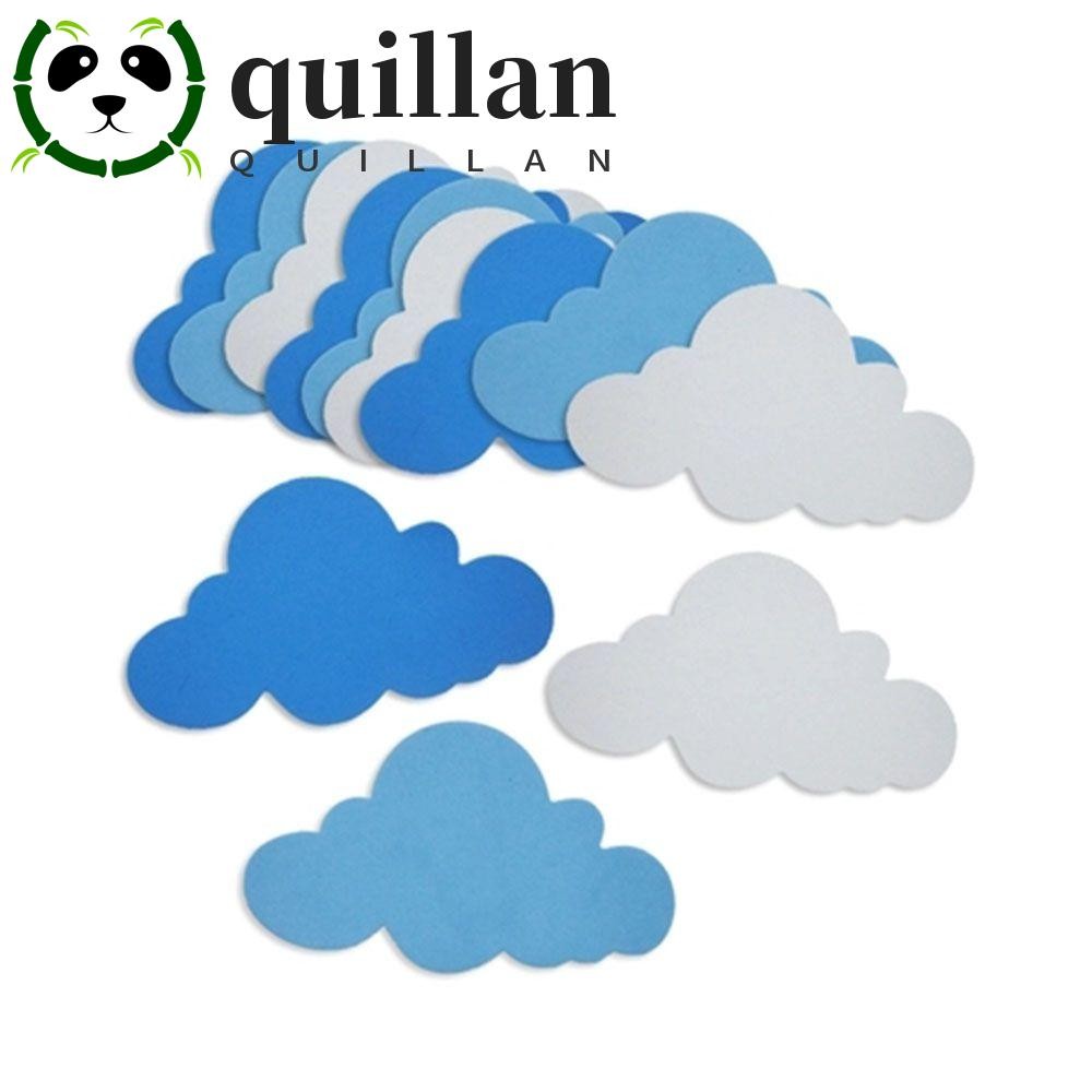 Quillan สติ๊กเกอร์โฟม Eva รูปก้อนเมฆ Diy สําหรับติดตกแต่งผนังห้องเด็ก 12ชิ้น