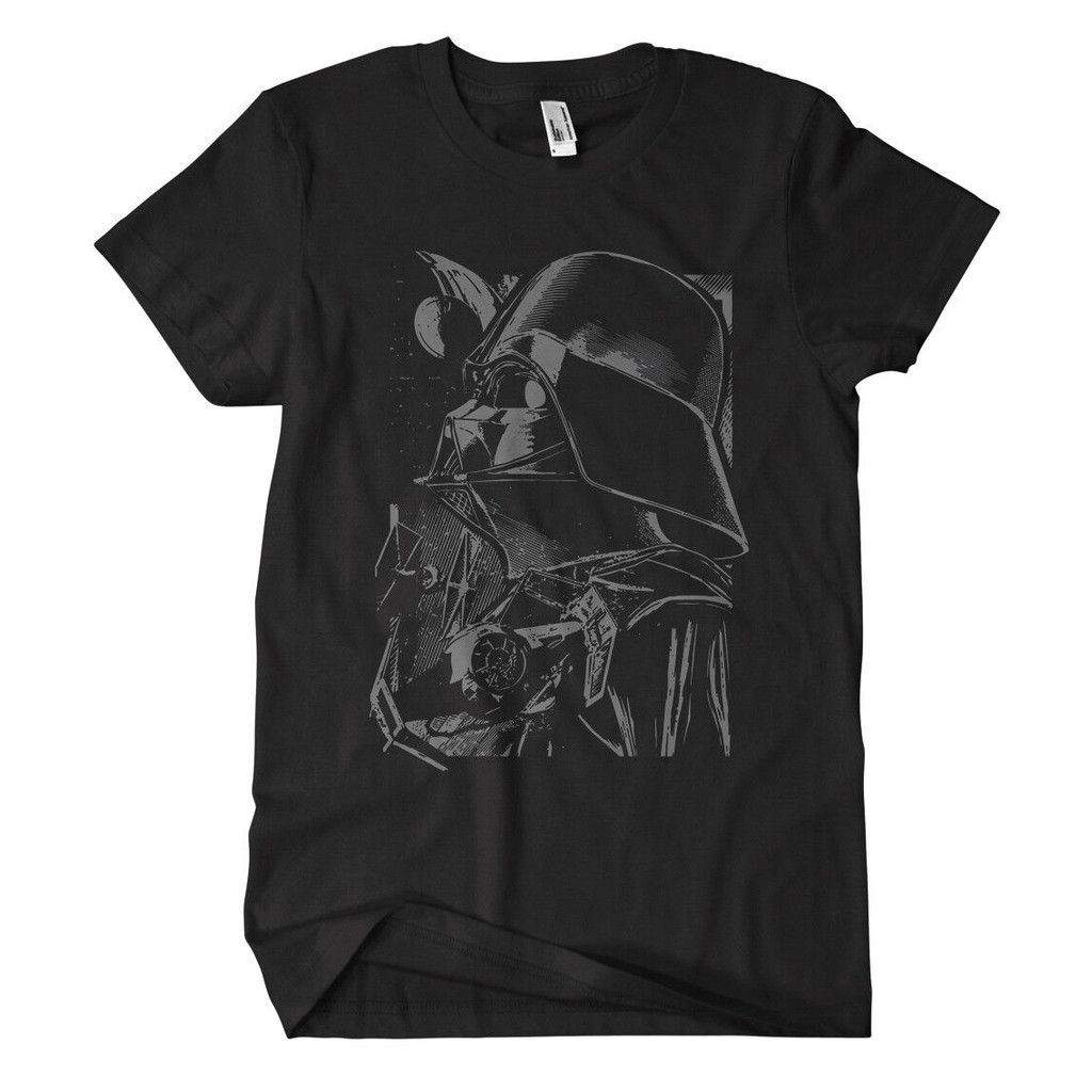 Darth Vader Fun Cult Wars Obi Wan Stormtrooper Boba Star Lea R2D2 Yoda เสื้อยืด