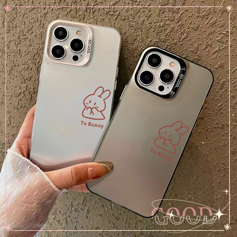 Good ส่งจากไทย เคสโทรศัพท์มือถือนิ่ม เคสไอโฟน กันกระแทก สําหรับ 16 11 12 13 14 15PRO MAX 7Plus XS/R XSMaxกระต่าย เส้น