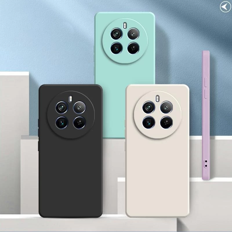 เคส Realme 12 + 5G ,สีทึบ Realme 12 Plus 5G ,เคสป้องกันซิลิโคนป้องกันการตกสีธรรมดาเรียบง่าย YT