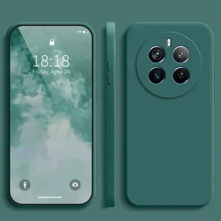 เคส Realme 12 + 5G ,สีทึบ Realme 12 Plus 5G ,เคสป้องกันซิลิโคนป้องกันการตกสีธรรมดาเรียบง่าย YT