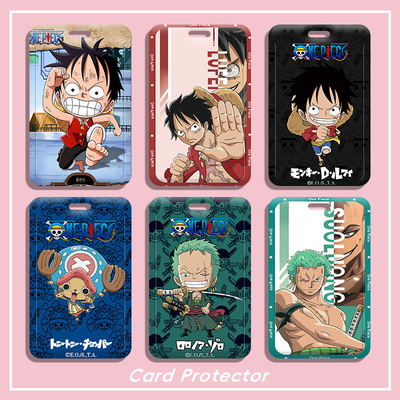 2024 อะนิเมะ One Piece พลาสติก ABS Hard สไลด์ผู้ถือบัตรน่ารัก Sauron Identification ID ผู้ถือ Luffy Chopper ชายหญิง ID Card Bank บัตรเครดิตป้องกันกรณี