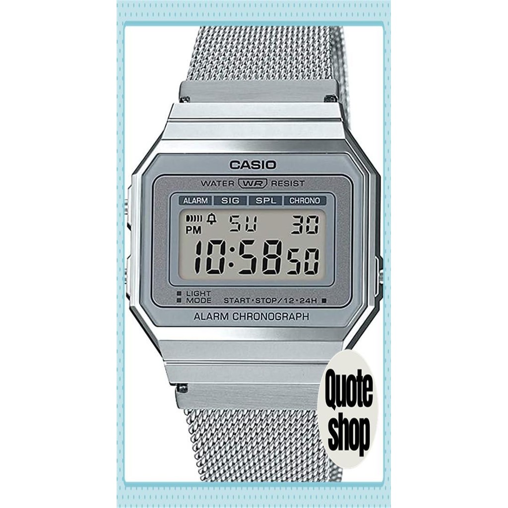 Casio Standard A700WM-7A นาฬิกาผู้ชายผู้หญิงเด็กชายหญิงราคาถูก Casio [Parallel Import]ส่งตรงจากประเท