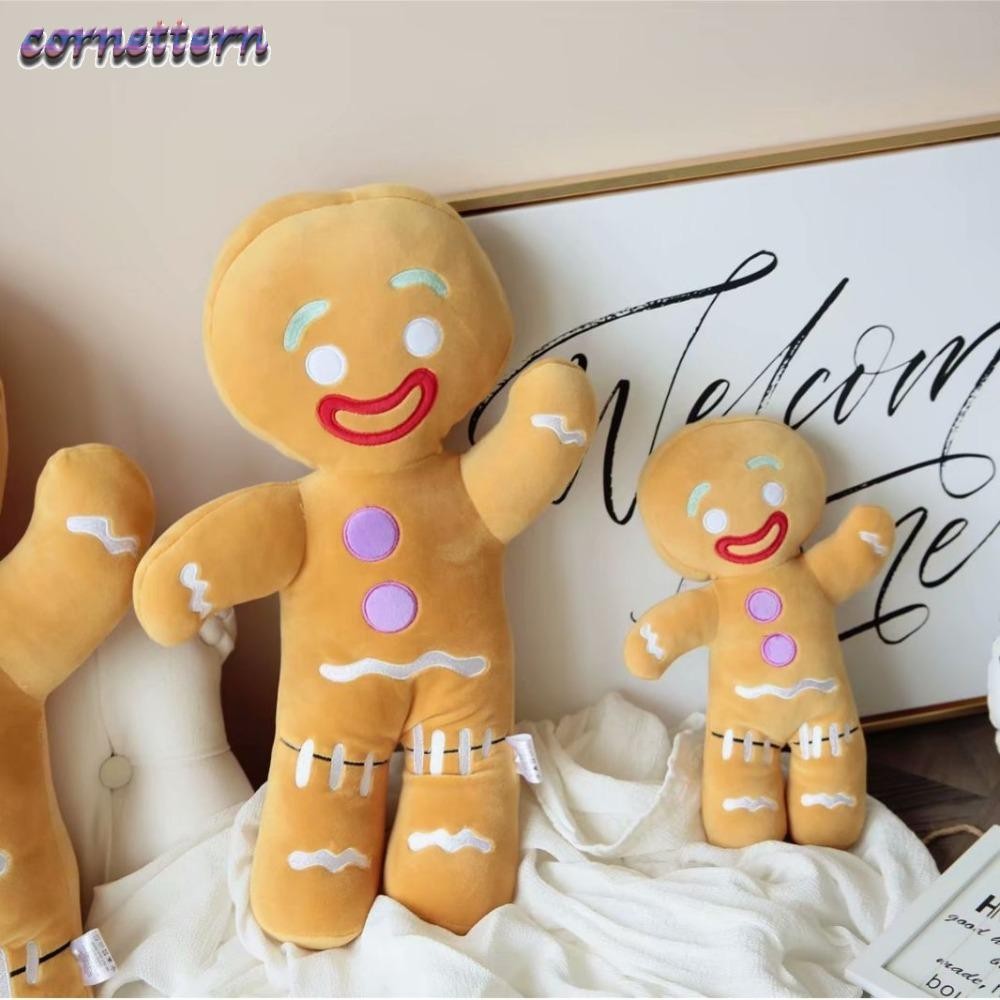 คอร์น ตุ๊กตาตุ๊กตา,คนขนมปังขิงน่ารักหมอนนุ่ม,ตลกตกแต่งคริสต์มาสอะนิเมะบิสกิตคุกกี้ผู้ชายยัดไส้ของเล่นของขวัญวันเกิด
