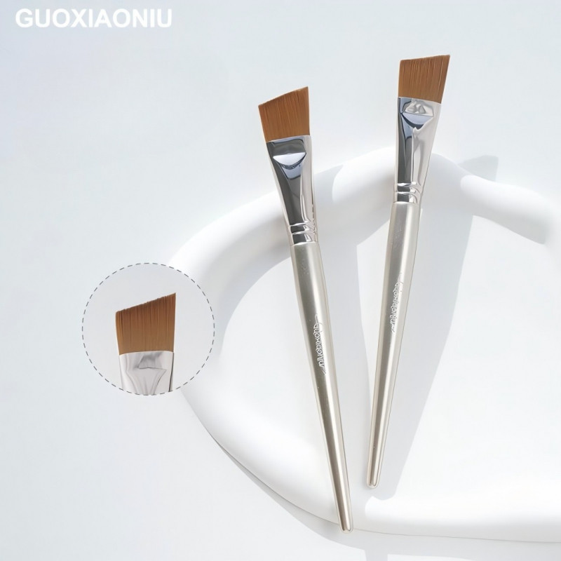 GUOXIAONIU แปรงรองพื้น แปรงคอนซีลเลอร์มุม 335 รองพื้นชนิดน้ำ แปรงรองพื้นแต่งหน้าแบบไร้ร่องรอย