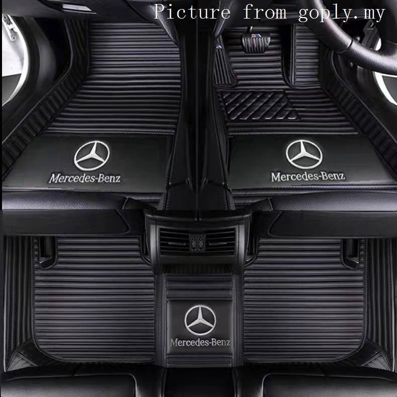 พรมรถยนต์ที่กำหนดเอง Benz S Class W220,W221,W222,W223 Right hand drive Car Mat พาเลทรถยนต์ พรมปูพื้นรถยนต์กันน้ำ เครื่องหนัง