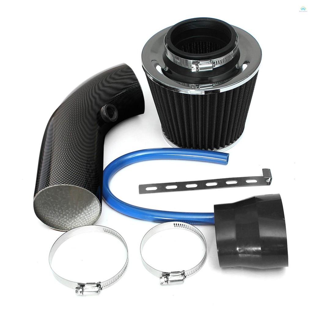 Yb Air Intake64-76 มม./3 Universal Car ตัวกรองไอดีเย็นท่อเหนี่ยวนําระบบท่อไหล
