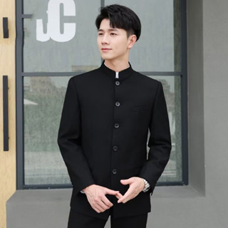 เสื้อสูทสไตล์จีน ชุดสูทระดับไฮเอนด์ ชุดสูทธุรกิจ เครื่องแต่ง…