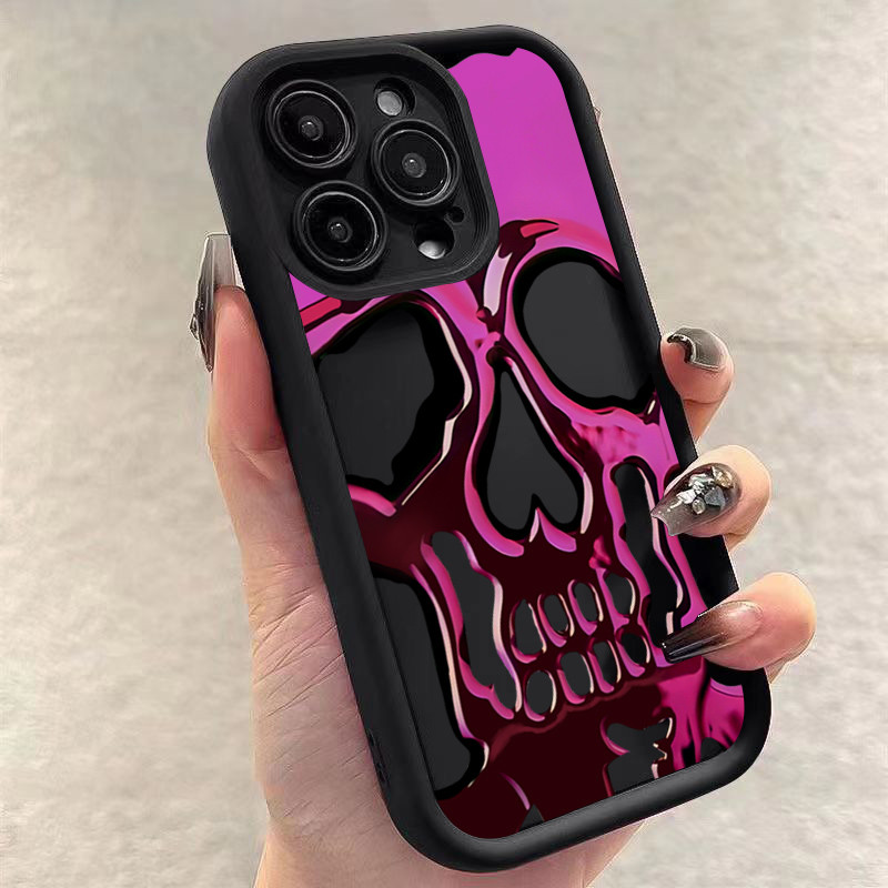 ปลอกสําหรับ Xiaomi Mi 14T 13T 14 Pro 13 12T 12 Pro Mi 11 Lite 5G NE Poco F6 F3 F5 X5 X3 X6 M6 Pro 4G Skull Ghostface ซิลิโคนอ่อนนุ่ม Matte กันกระแทก
