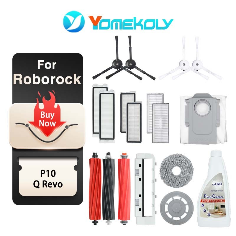 สําหรับ Roborock Q Revo , Q Revo Pro , Q Revo Maxv , Q Revo Master , ชุดเปลี่ยนอุปกรณ์เสริม