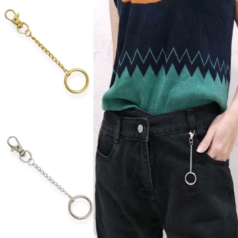 GANTUNGAN NOWFEST - O ring Pants - Belt Chain Pants Hanger - Ring Chain