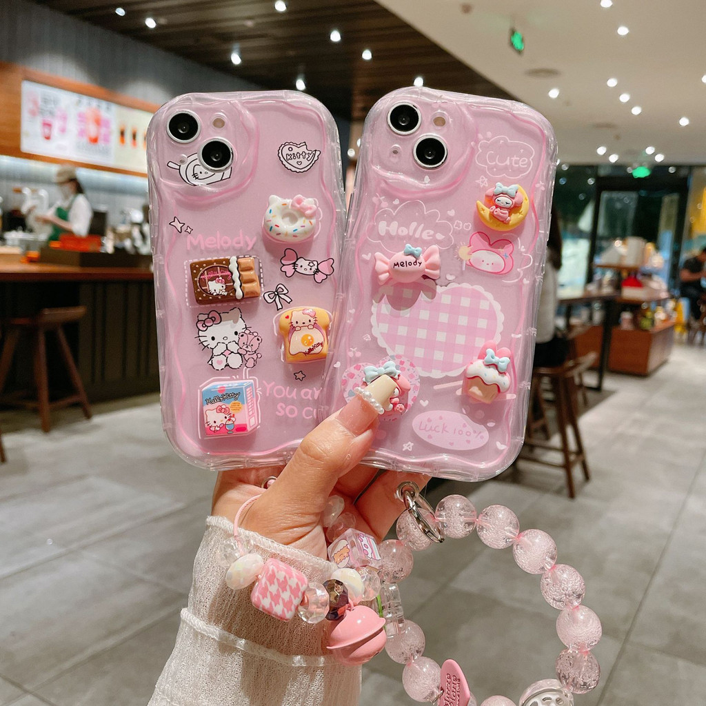 สาว3dตุ๊กตาmelody KTนุ่มสําหรับ Redmi Note 13 4G 12 Pro Plus 5G 12s 11 11s 10 10s 9 8