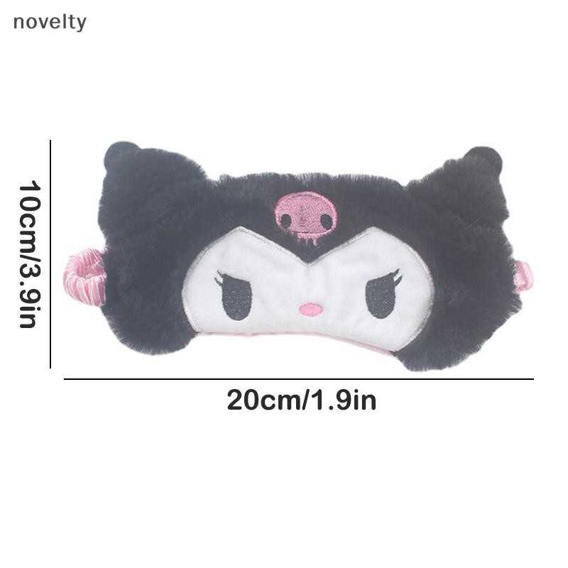 Nly การ์ตูน Lunch Break Sleep สุภาพสตรี Eye Protection Kawaii Sanrio Hello Kitty Plush Eye Mask อะนิเมะ Cinnamoroll Blackout Eye Mask N