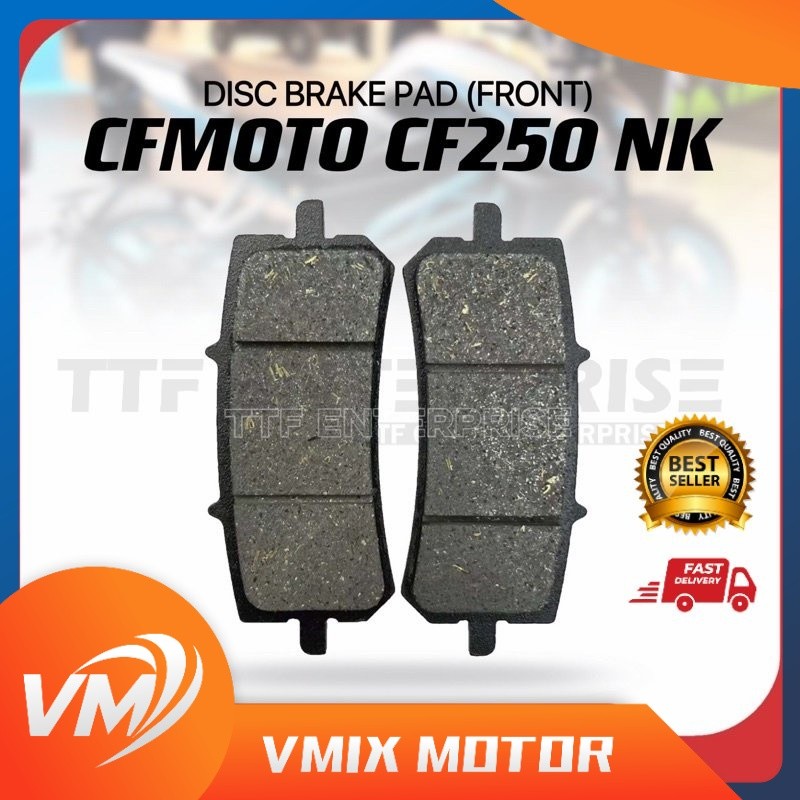 CFMOTO CF250 NK DISC BRAKE PAD (FRONT) CF MOTO 250 CFMOTOR250NK 250NK