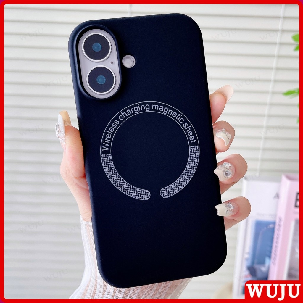 WUJU เคสโทรศัพท์ชาร์จไร้สายซิลิโคนแม่เหล็กหรูหรา ชาร์จเข้ากันได้สำหรับ เคสไอโฟน Case Compatible For iPhone 16 15 14 13 12 11 Pro Max Plus