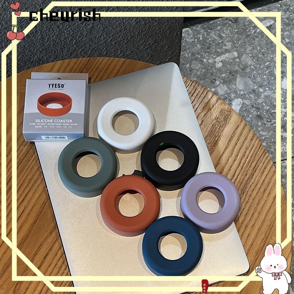 Cheurish ฝาครอบถ้วย 1 ชิ้น, ฝาครอบขวดซิลิโคนป้องกัน, ขนาด 71-77 มม. Universal Anti Slip Bottom Sleeve สําหรับขวด Tyeso