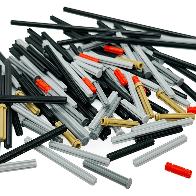 120PCS MOC Technic บล็อก Cross Axle Sticks Rod High-Tech อิฐอุปกรณ์เสริมใช้งานร่วมกับ 32062 4519 243