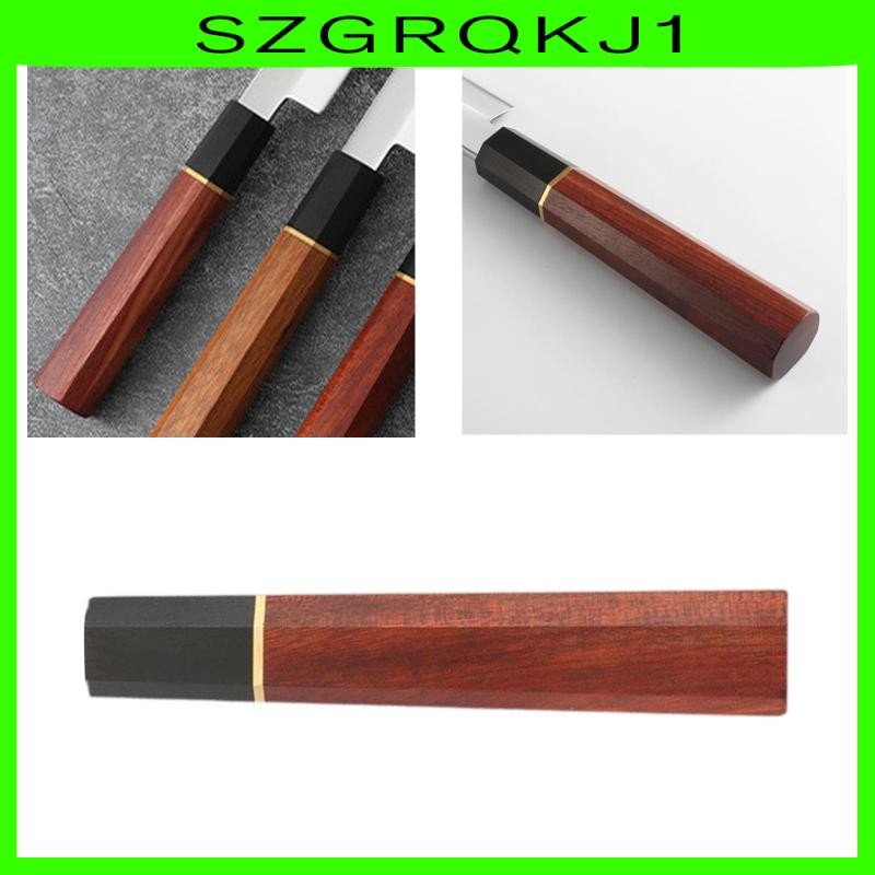 [szgrqkj1] ญี่ปุ่นเชฟจับครัวตัดจับไม้เรียบแปดเหลี่ยมจับ