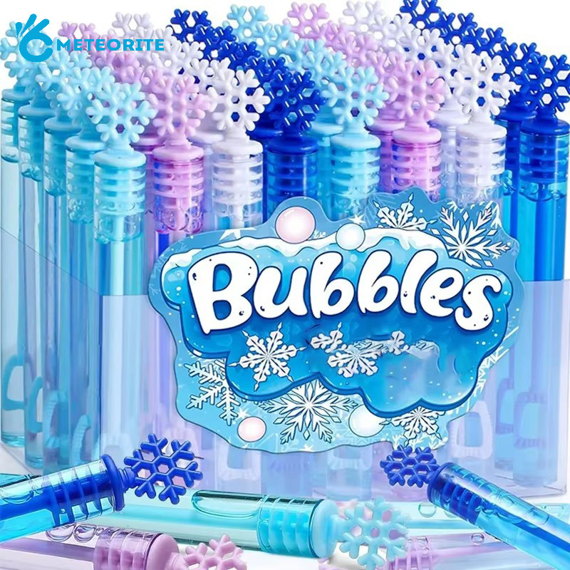 ของขวัญคริสต์มาสฟองหลอดของเล่น-สบู่มงกุฎเกล็ดหิมะขวดเปล่า-อาบน้ําเด็กงานแต่งงานตกแต่งงานเลี้ยงวันเกิด