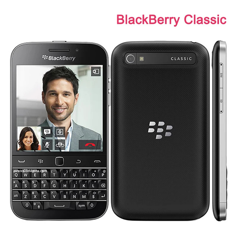 BlackBerry Q20 Classic 4G LTE โทรศัพท์มือถือ 8MP WIFI 16G ROM BlackBerryOS QWERTY สมาร์ทโฟนเท่านั้นเวอร์ชัน 100-4