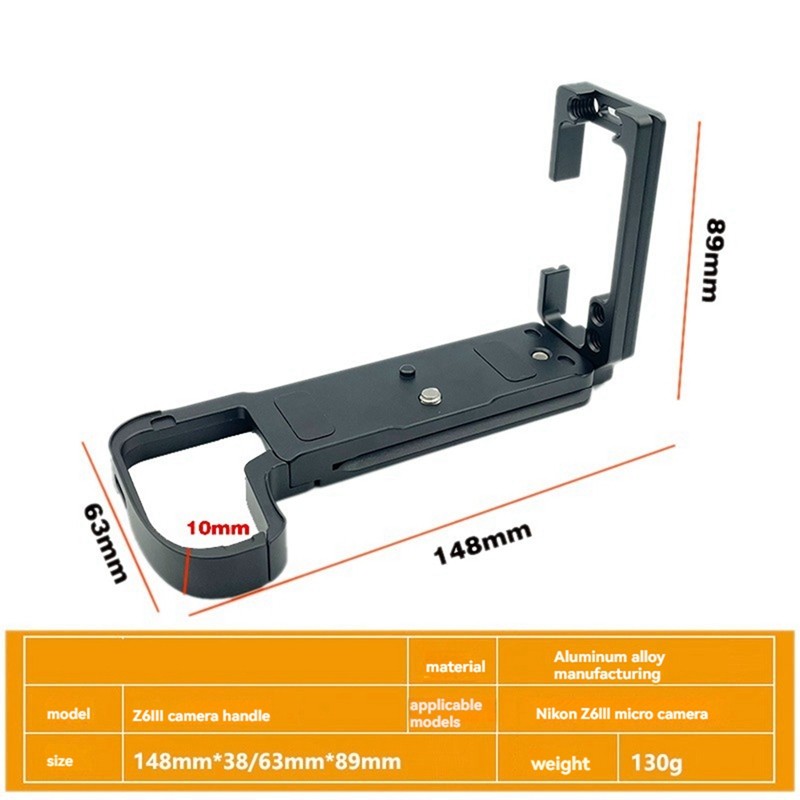 Quick Release L แผ่นผู้ถือ Hand Grip สําหรับ Z6III กล้อง Quick Release Board อุปกรณ์เสริมกล้อง hzsxjdza.th