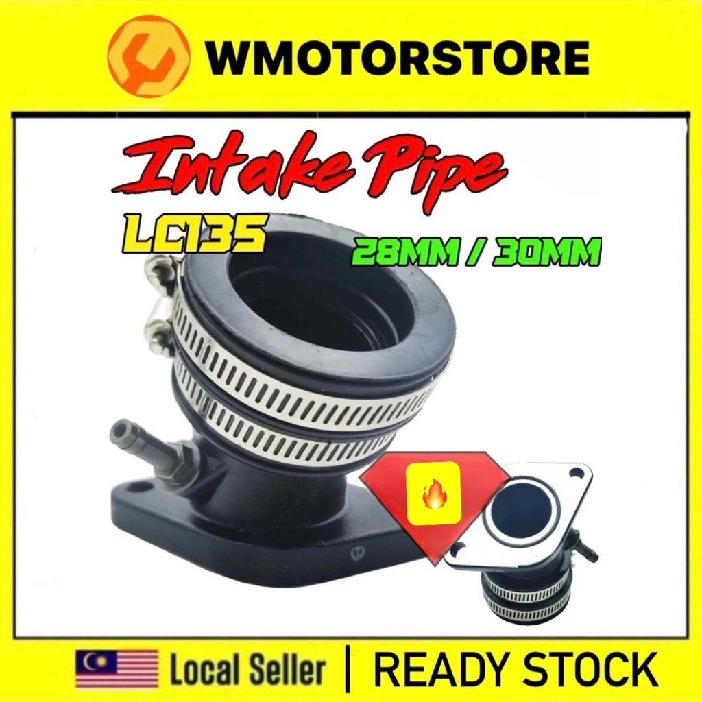 YAMAHA LC135 INTAKE CARBURETOR TAKE PIPE LC135 28 มม.30 มม.NR UMA POWER JET PWK KEIHIN PAIP JOINT TE