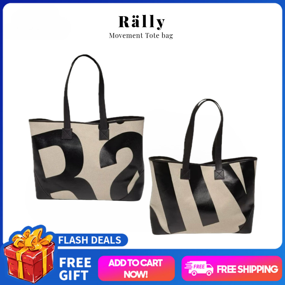 【สินค้าพร้อมส่ง】ของแท้ 100%✅rally movement tote bag แรลลี มูฟเมนต์rally the bag ของแท้ กระเป๋า rally
