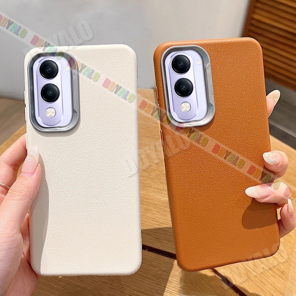 หรูหราหนังนุ่มรูปแบบเคสโทรศัพท์สําหรับ VIVO Y29s Y29t Y19s Pro VIVOY29S VIVOY29T ธุรกิจโทรศัพท์ปลอก 