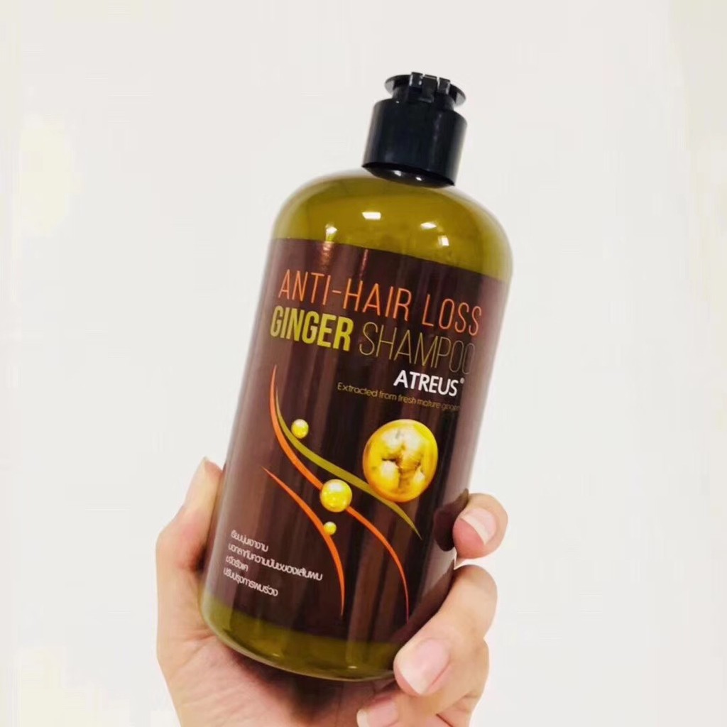 General Trade Thailand ATREUS Ginger Shampoo Hair Care Refreshing Oil Control ลดรังแค สามารถอนุญาตได
