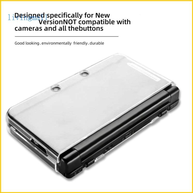 LIVI ฝาครอบพลาสติกสําหรับ 3DS XL LL ใหม่ 3DS Clear Protector Case