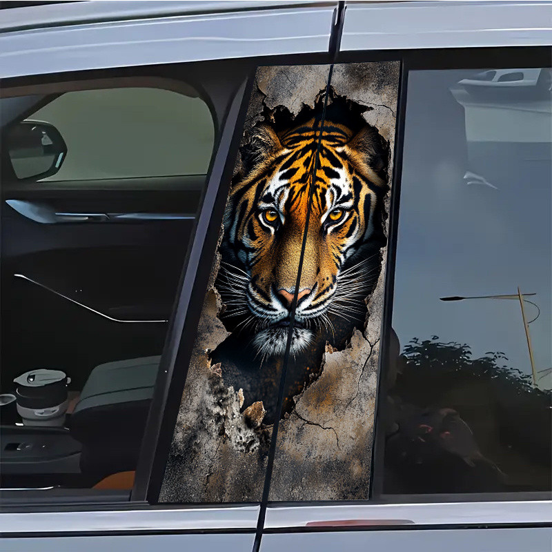 รุ่นพรีเมี่ยมคอลัมน์ศูนย์รถและสติกเกอร์กันชน-การออกแบบใบหน้าแตก,กันน้ํารอยขีดข่วนสติกเกอร์พีวีซีเหมา