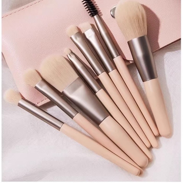 ชุดเซ็ทแปรงแต่งหน้า 8 ชิ้น อุปกรณ์แต่งหน้า ขนาดพกพา พร้อมกระเป๋าBL003-20