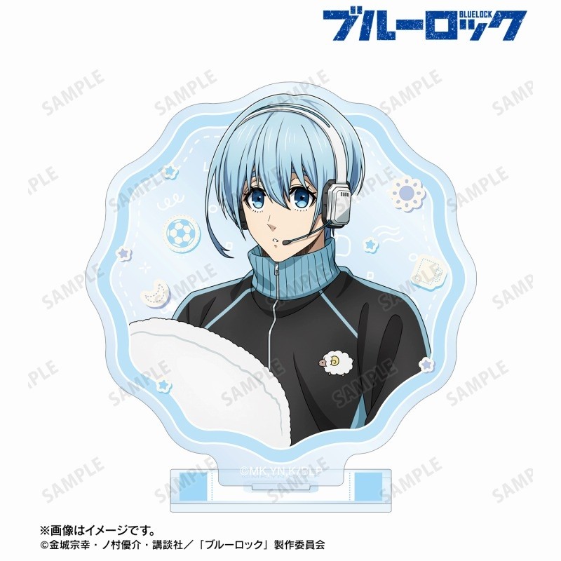 BLUE LOCK แผ่นตกแต่งโต๊ะกิจวัตรยามเช้ายืน Shidou Ryusei คอลเลกชันเครื่องประดับ Hiori You ตุ๊กตาอะคริลิค Mikage Reo รุ่น - รูปที่ 6