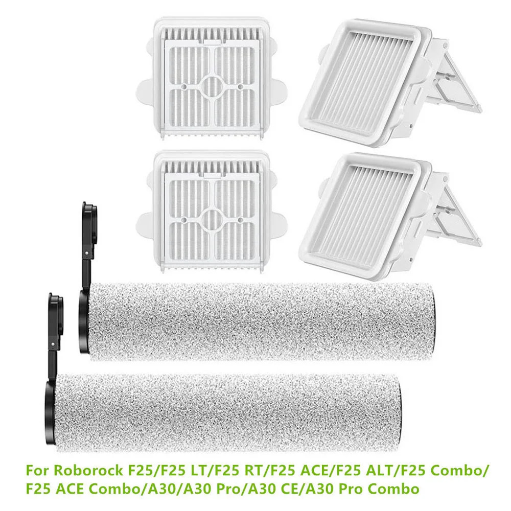 หลักแปรงลูกกลิ้ง HEPA Filters สําหรับ Roborock F25/F25 LT/F25 RT/F25 ACE/F25 ALT/F25 Combo/F25 ACE C