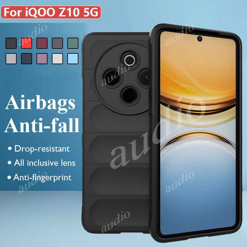 IQOO Z10 5G ซิลิโคนกันกระแทกเคสโทรศัพท์สําหรับ Vivo iQOO Z10 iQOOZ10 5G 2025 นุ่มปกหลังสําหรับ iqoo z10 iqooZ10 IQOOZ10 5G เลนส์กล้องป้องกันกรณี