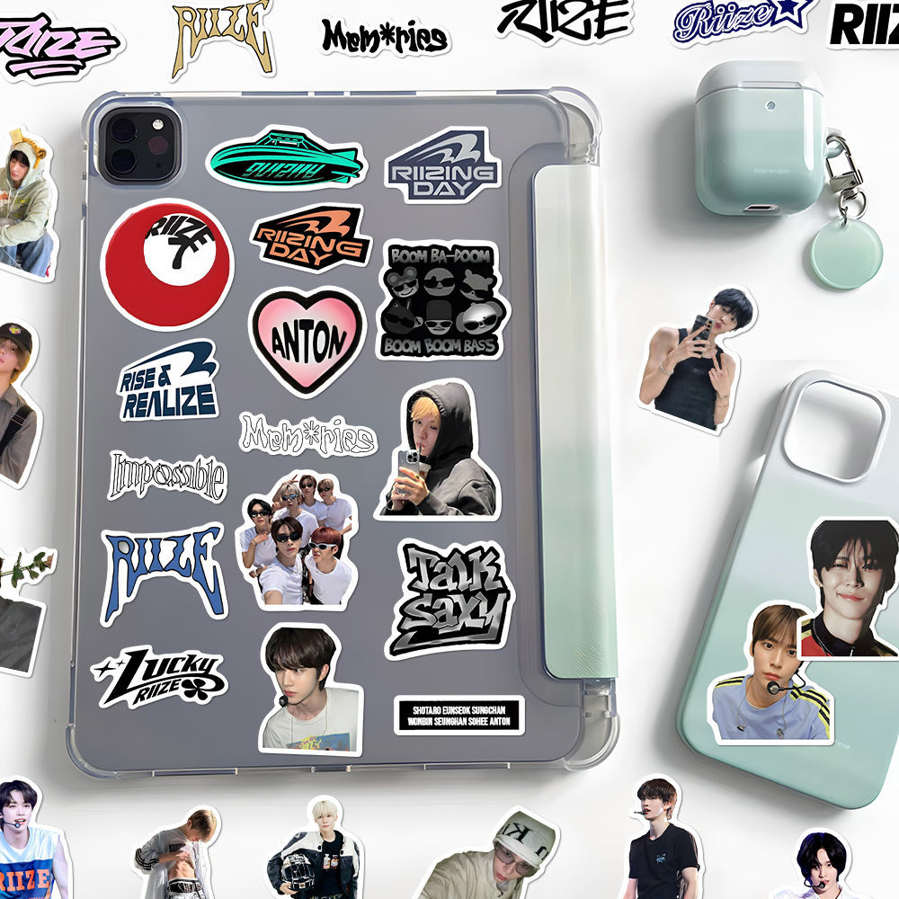 160 แผ่น [กลุ่มเกาหลี Riize สติกเกอร์สุ่ม] Star High-Value diy เคสโทรศัพท์สติกเกอร์มูลค่าสูงสนับสนุน20250707