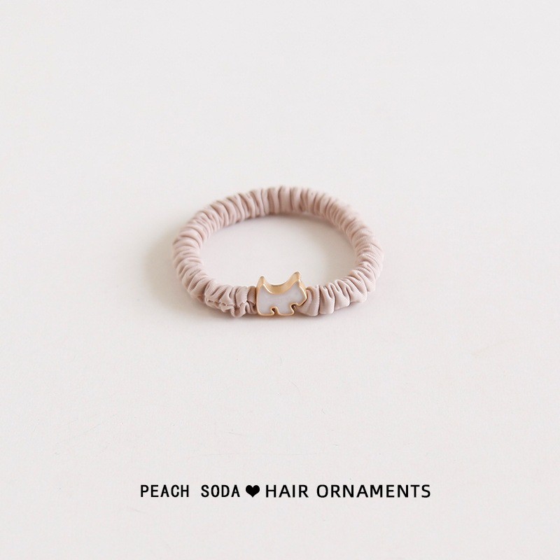 กิ๊บหนีบผมทรงเรียบง่าย ออกแบบมาเพื่อยึดติดได้นานและมีความยืดหยุ่น สไตล์กิ๊บรูปน่ารักพร้อมสายยางยึดติดแน่น - รูปที่ 3