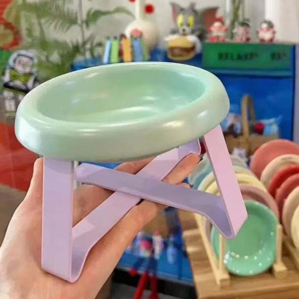 บีทริกซ์‌ ชามสัตว์เลี้ยงป้องกันคอพร้อมขาตั้งชามแมวป้องกันกระดูกสันหลังสูงฟุตชามสุนัขอุปกรณ์สัตว์เลี้ยง - รูปที่ 2