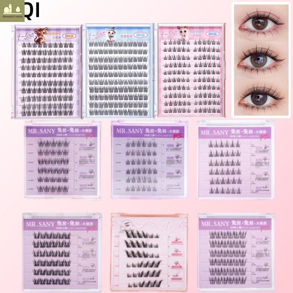 【การจัดส่งภายในประเทศ】ขนตาปลอม BQI แบบไม่มีกาว ขนตาปลอมธรรมชาติแบบช่อเดียว ขนตาปลอม ...