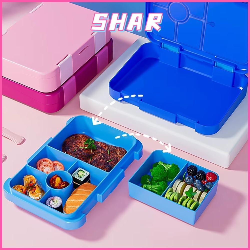 SHAR กล่องอาหารกลางวัน, Interlayer 810ml เตาอบไมโครเวฟกล่องเบนโตะ, แบ่งรั่วซึมทําความสะอาดง่ายกล่องเก็บของรั่ว
